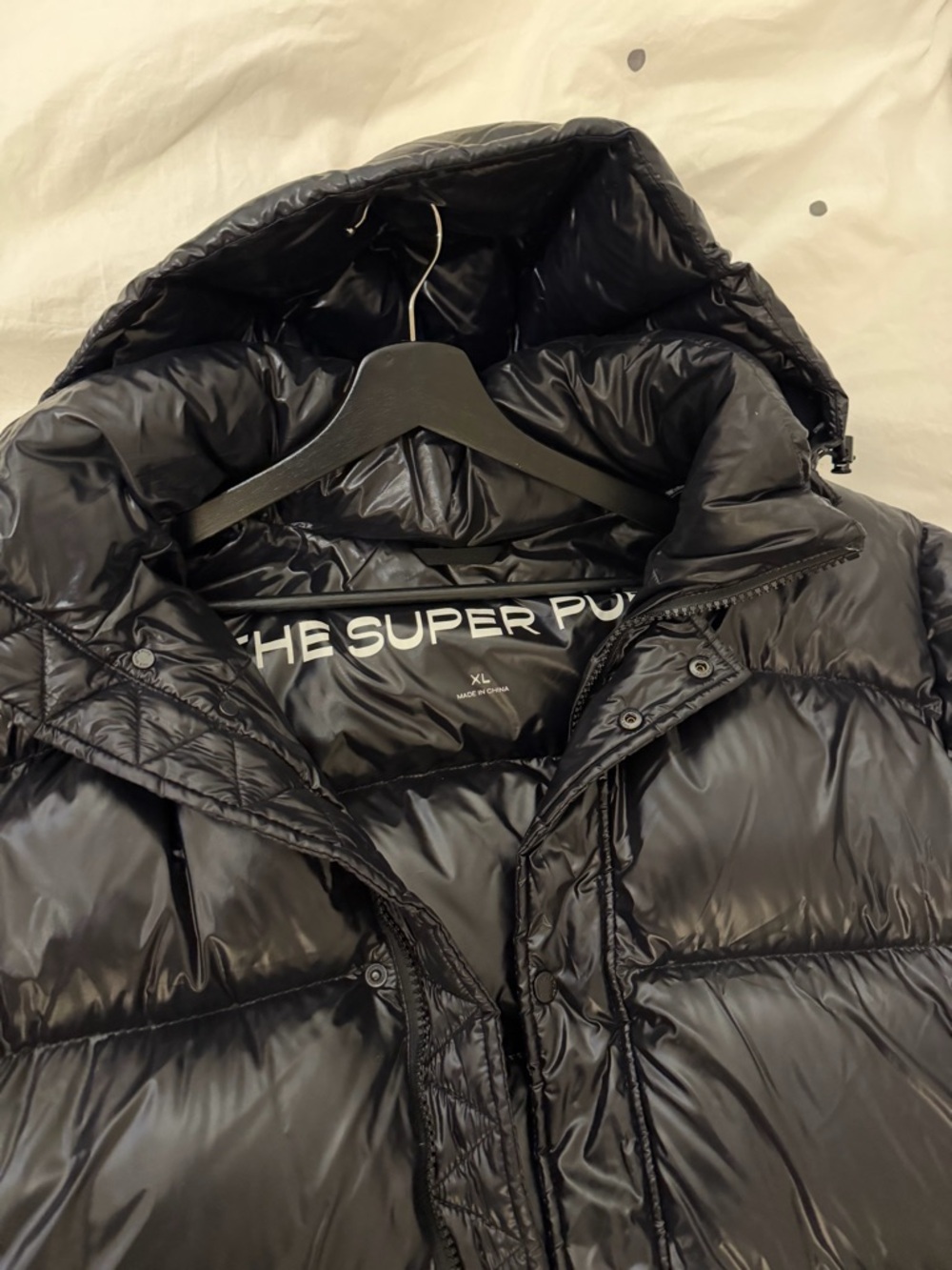 Aritzia Super Puff Black Long Puffer Coat size XL - Picture 4 of 8